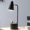 Edge Collections - Black - Modern Desk Lamp with Organizer - 1 Piece